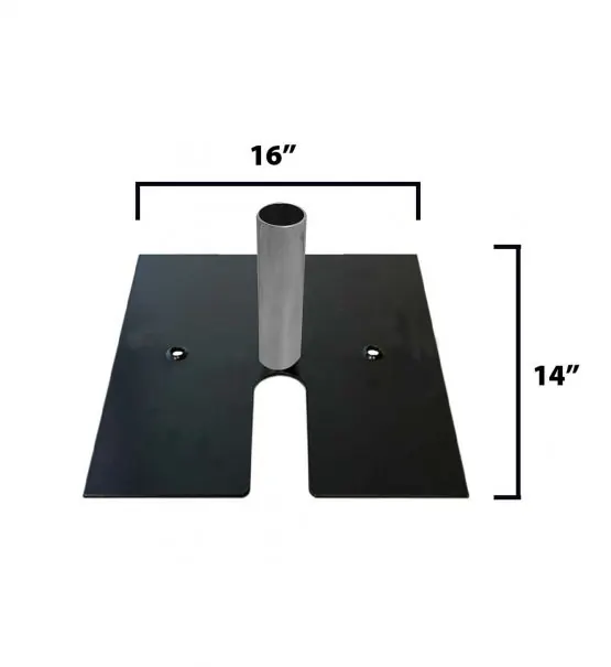 Georgia Expo black 14 by 16 inch pipe and drape base