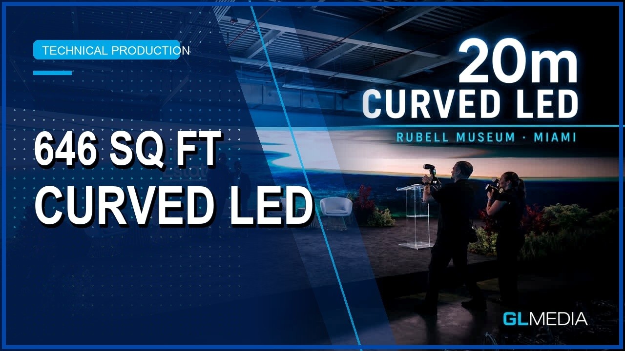 Curved Unilumin LED environment at The Estate at Rubell Museum in Miami