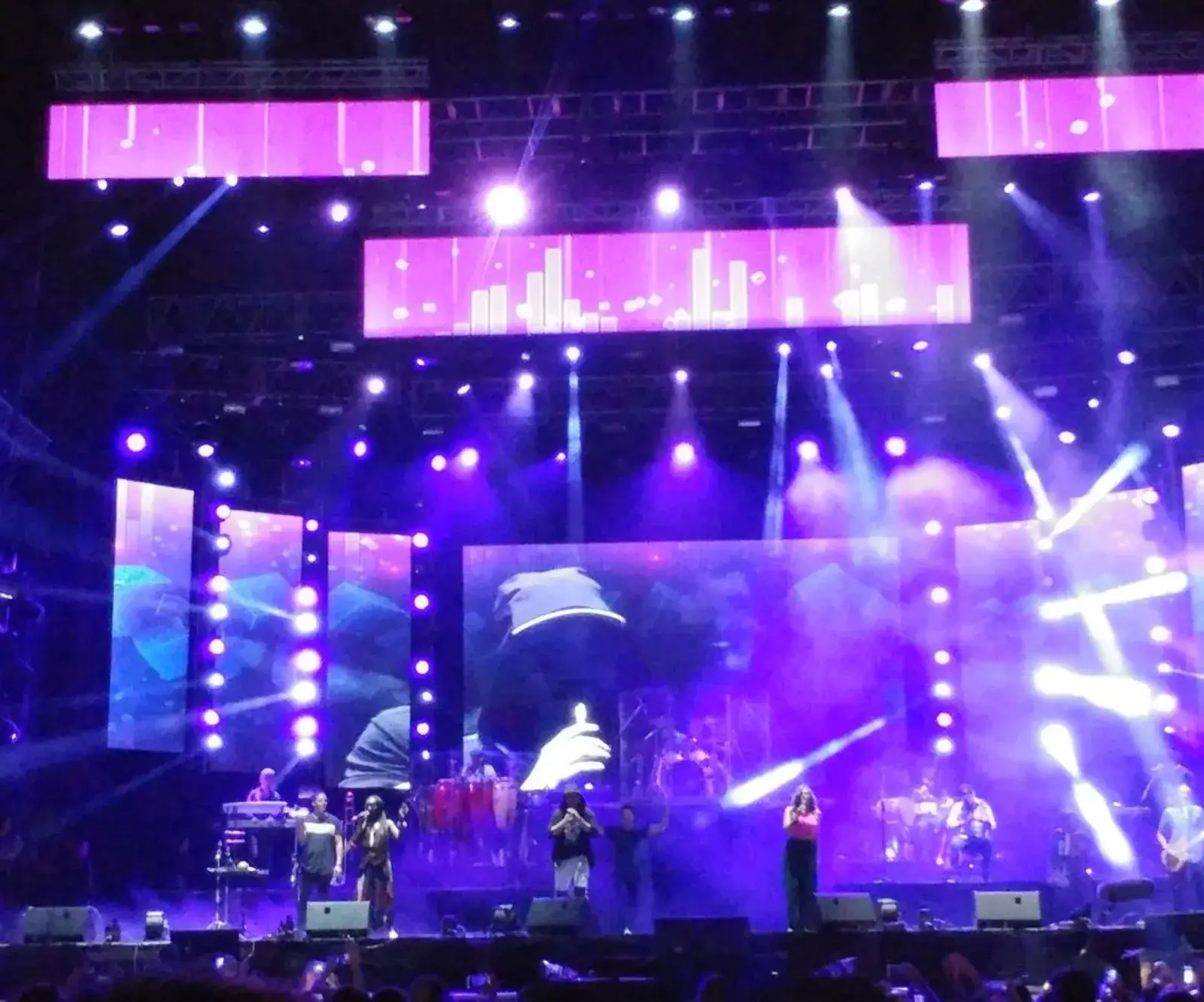 Event lighting system in operation