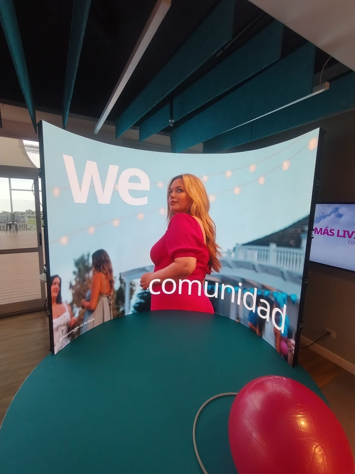 Concave flexible LED screen installed for a real project