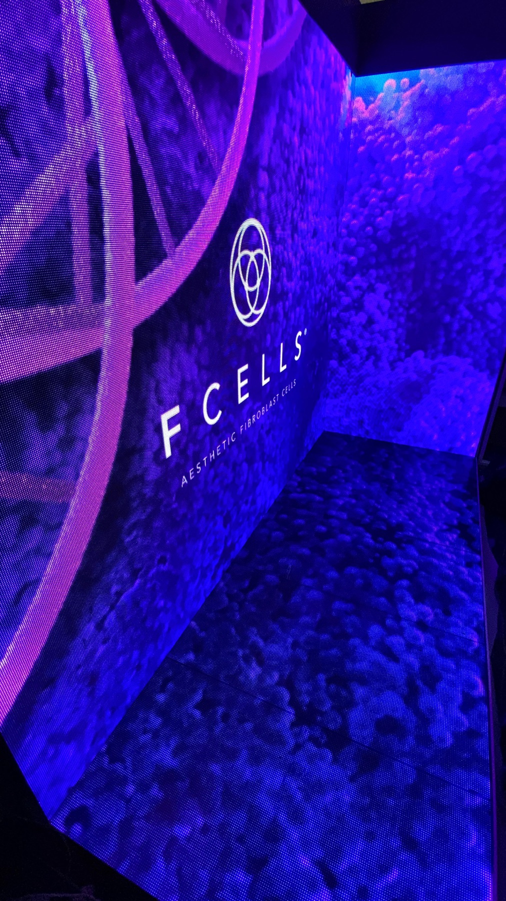 Walkable LED floor integrated with video walls