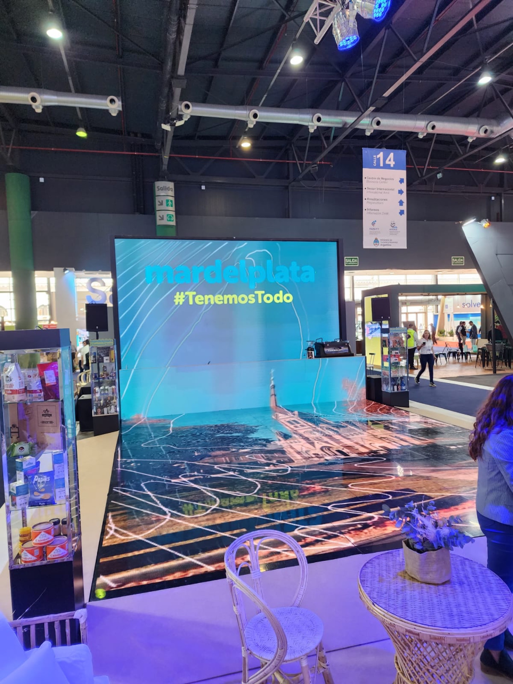 Walkable LED floors